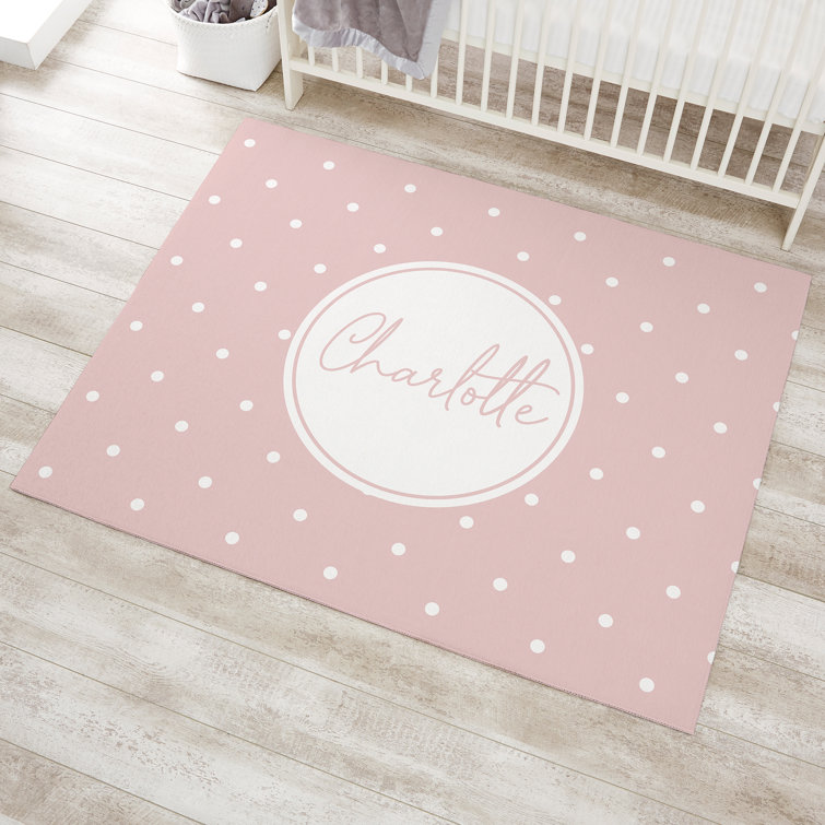 Personalization Mall Simple And Sweet Personalized Baby Girl Nursery Area Rug 48X60 Wayfair